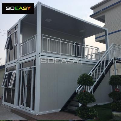 ขาย Luxury  Container Villa 4 Units Flat Pack Combine Together Glass Wall with Balcony