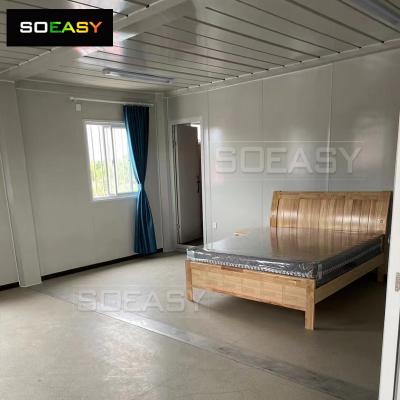 20 40 FT Low Cost Modular Prefab Prefabricated Shipping Luxury Living Modern Flat Pack Container House หอพักบ้านสำเร็จรูป
