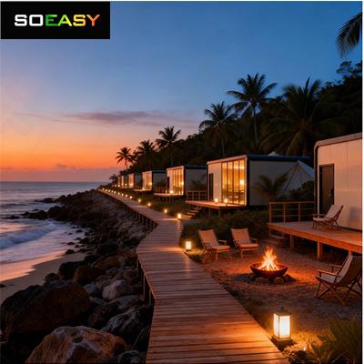 บ้านพักสำเร็จรูปโมดูลาร์สุดหรูสไตล์รีสอร์ทริมทะเล Apple Cabin